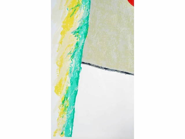 Roger raveel (1921 – 2013) - rood van liefde - zeefdruk - afbeelding 8 van  8