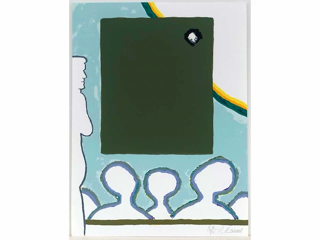 Roger raveel (1921-2013) - zeldzaam - afbeelding 2 van  6