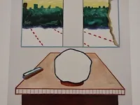 Roger raveel “ een leegte aan een venster met de verticale aanwezigheid” - afbeelding 4 van  6