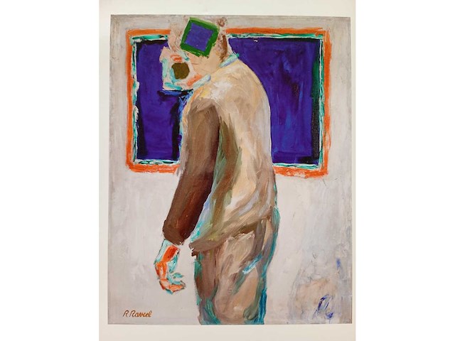 Roger raveel – een mens 1987 – offset - afbeelding 1 van  1