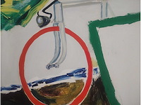 Roger raveel “fiets tegen een tuinmuur” - afbeelding 2 van  3