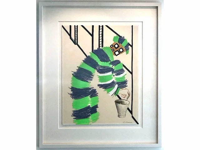Roger raveel (machelen, 1921-2013) - origineel - afbeelding 1 van  7