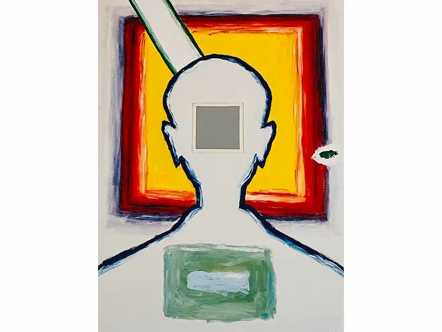 Roger raveel (machelen 1921-2013) ingelijst - afbeelding 2 van  5