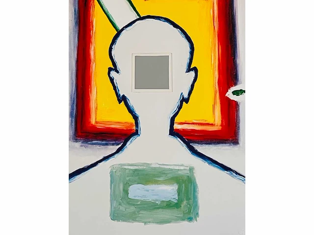 Roger raveel (machelen 1921-2013) ingelijst - afbeelding 3 van  5