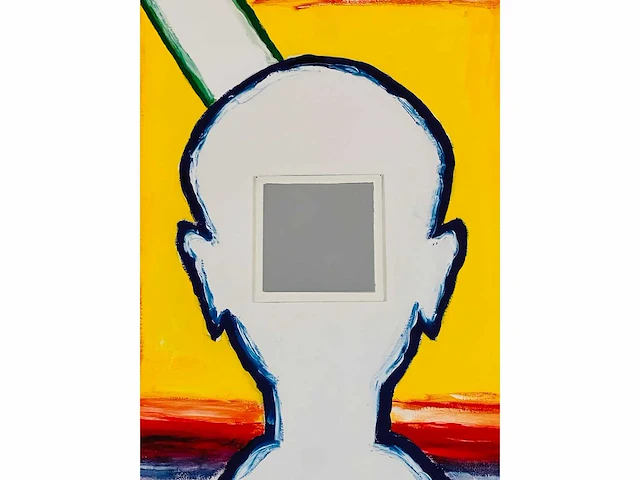 Roger raveel (machelen 1921-2013) ingelijst - afbeelding 4 van  5