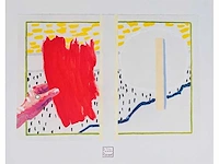 Roger raveel (machelen 1921-2013) met certificaat - ingelijst
