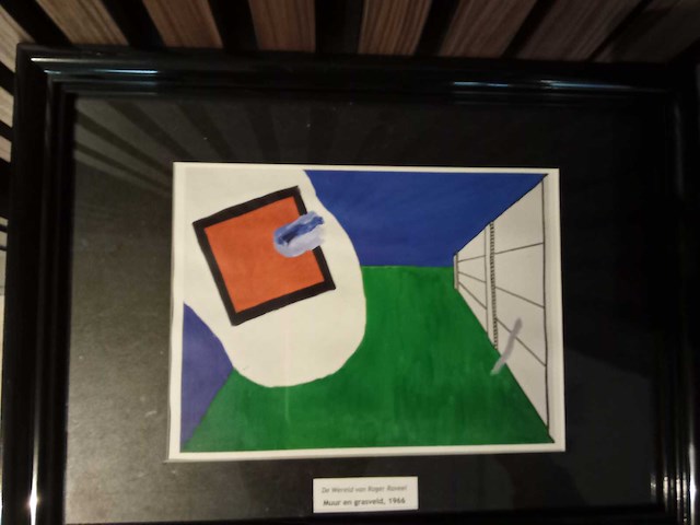 Roger raveel “muur met grasveld” - afbeelding 1 van  2