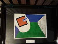 Roger raveel “muur met grasveld”