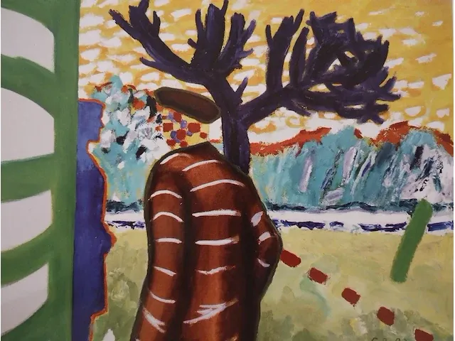 Roger raveel ontmoeting met het blaux van de vrouw 1983 - afbeelding 2 van  5