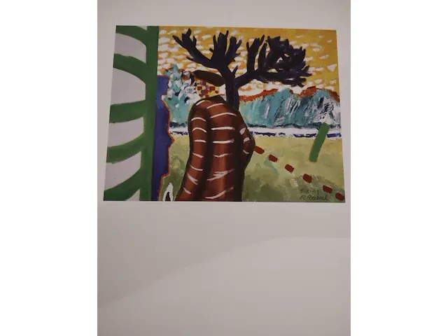 Roger raveel ontmoeting met het blaux van de vrouw 1983 - afbeelding 3 van  5