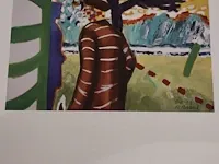 Roger raveel ontmoeting met het blaux van de vrouw 1983 - afbeelding 3 van  5
