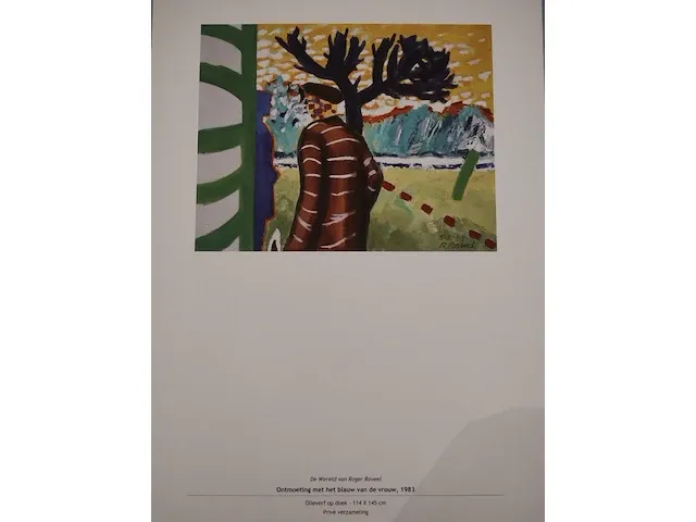 Roger raveel ontmoeting met het blaux van de vrouw 1983 - afbeelding 4 van  5