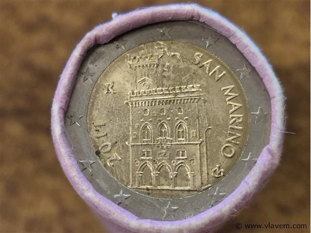 Rol 2 eurostukken san marino 2011 - afbeelding 2 van  3