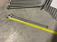 Rol staalkabel 5mm dik x 200 meter en 35 schroefhaken - afbeelding 3 van  3