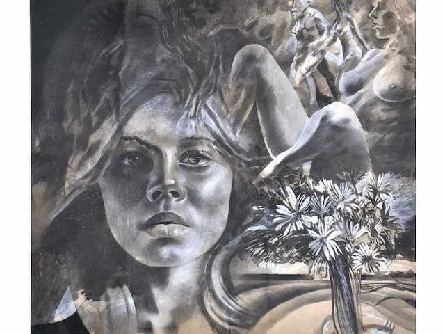 Roland massa (sint-niklaas, 1943) - origineel, groot - afbeelding 1 van  7
