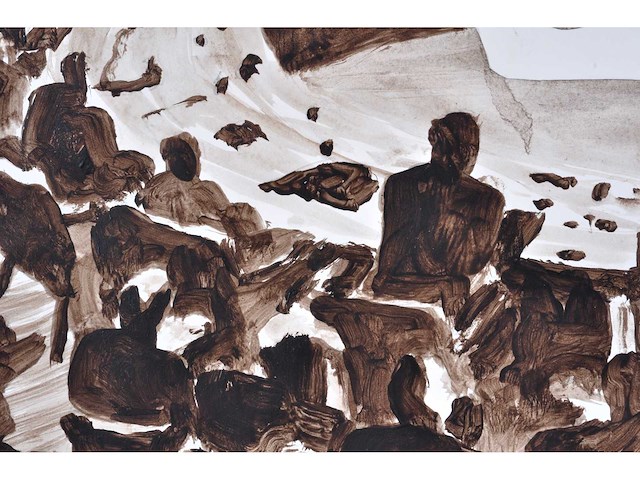 Roland sips - the gathering - aquarel - 1980 - afbeelding 8 van  12