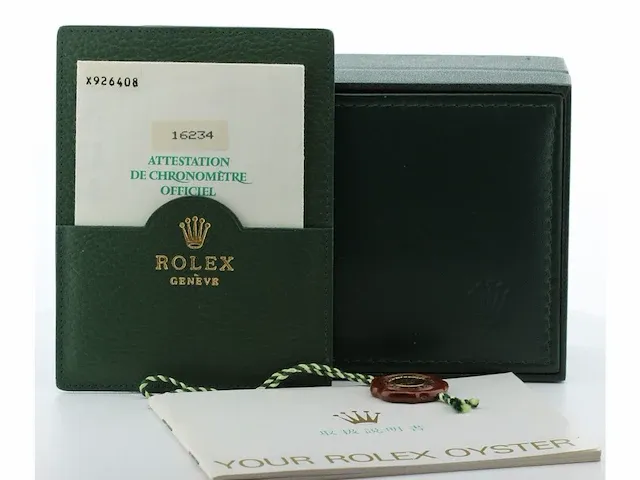 Rolex oyster perpetual datejust briljanten wijzerplaat,1991 - afbeelding 5 van  11