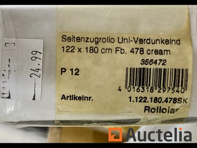 Rolgordijnen, plisségordijnen, huishoudtextiel (123 stuks) - afbeelding 20 van  21