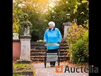 Rollator grijs - opvouwbaar loophulpmiddel - afbeelding 1 van  5