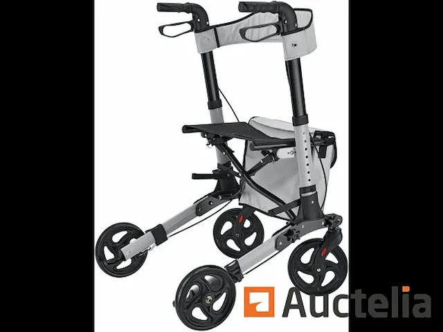 Rollator grijs - opvouwbaar loophulpmiddel - afbeelding 4 van  5