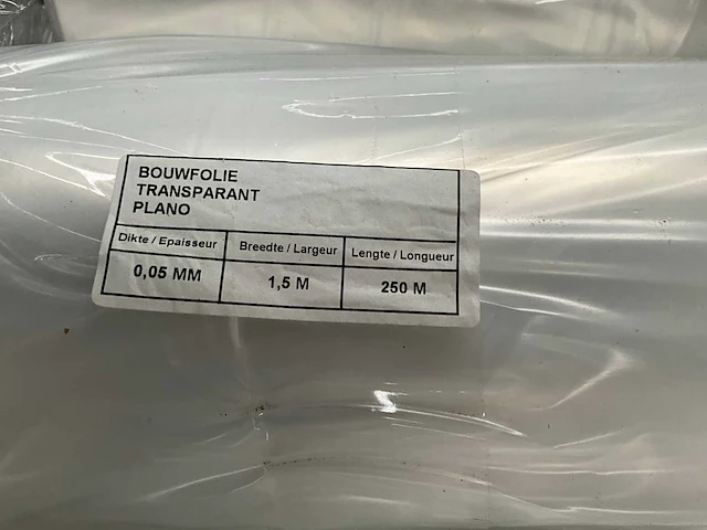 Rollen transparante bouwfolie (42x) - afbeelding 5 van  5