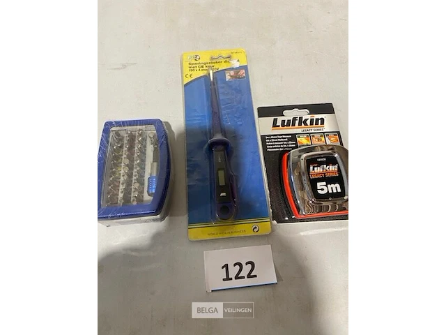 Rolmeter - spanningszoeker - 32 delige bitsenset - afbeelding 1 van  3