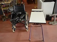 Rolstoel eclips+ met toebehoren, verrijdbaar tafeltje