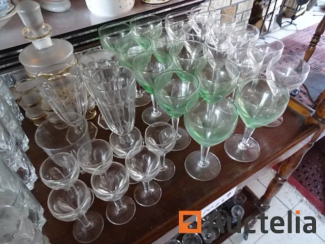 Roltafel op wielen, tafel, glazen, plat - afbeelding 5 van  27