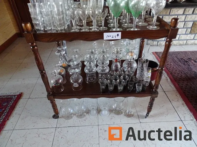 Roltafel op wielen, tafel, glazen, plat - afbeelding 24 van  27