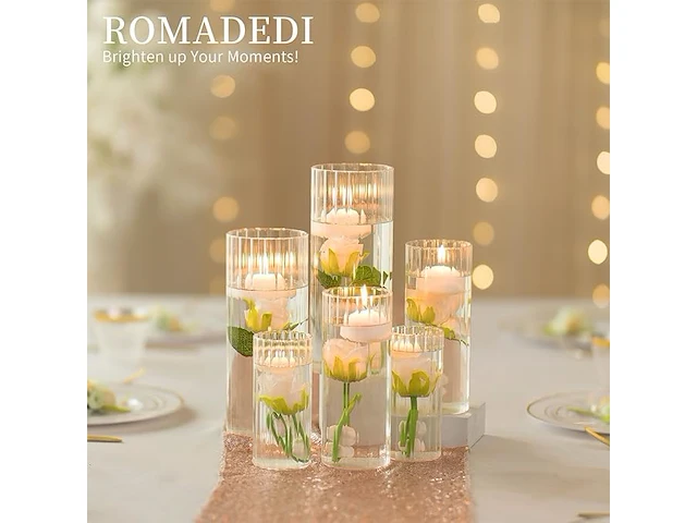 Romadedi decoratieve vaas (6 x set van 3) - afbeelding 1 van  3