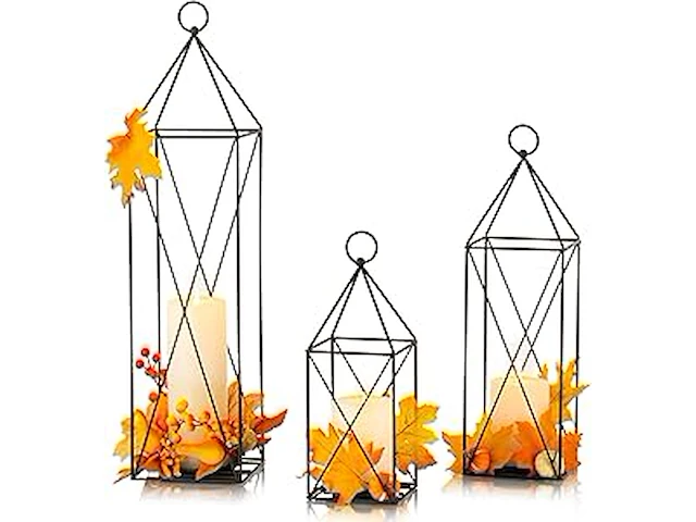 Romadedi outdoor kaars lantaarn (set van 3) - afbeelding 1 van  1