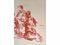 Romain de saegher - pastelkrijt op papier - afbeelding 4 van  6