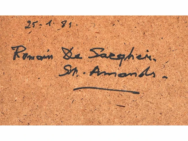 Romain de saegher - pastelkrijt op papier - afbeelding 6 van  6