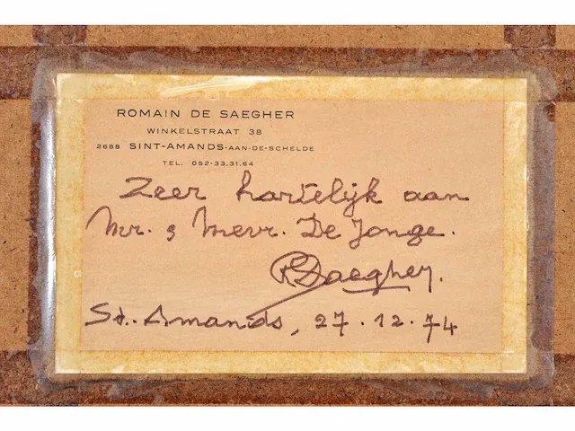 Romain de saegher (1907-1986) - origineel - afbeelding 8 van  8