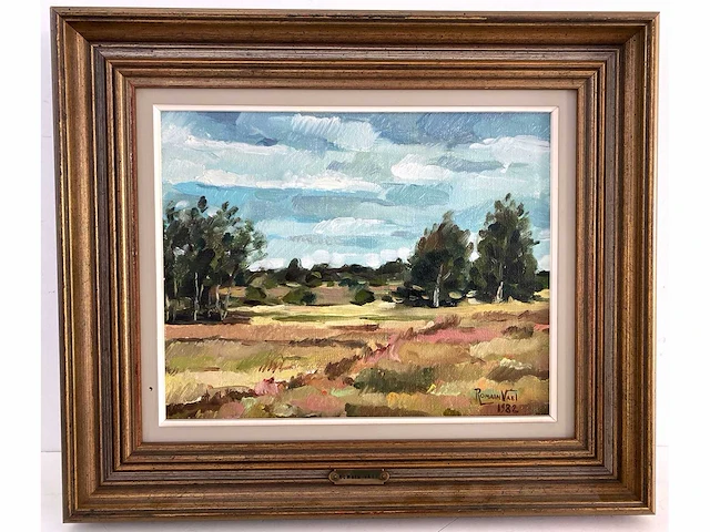 Romain vael - landschap - olie op doek - afbeelding 2 van  7