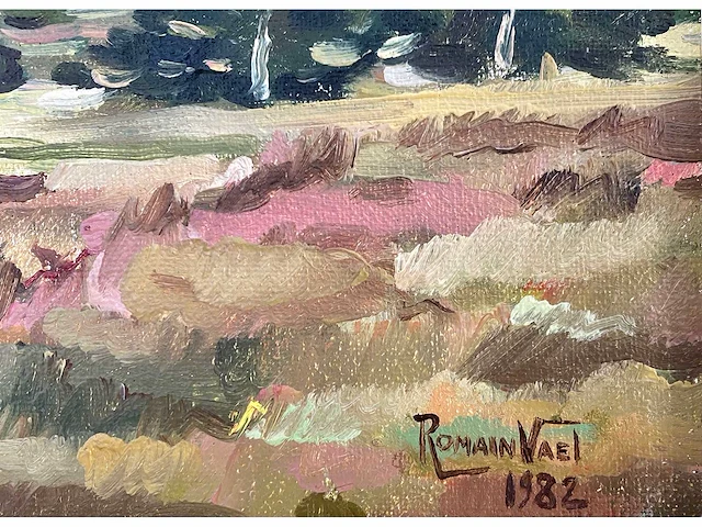 Romain vael - landschap - olie op doek - afbeelding 3 van  7