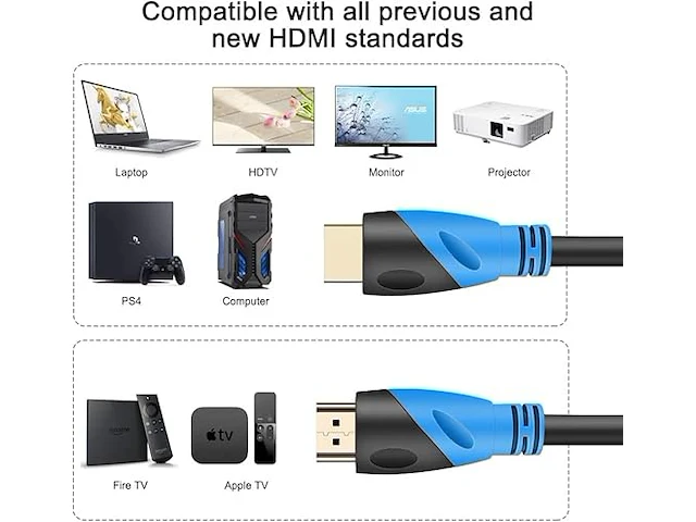 Rommisie 4k/60hz hdmi-kabel (30 m) - afbeelding 4 van  5