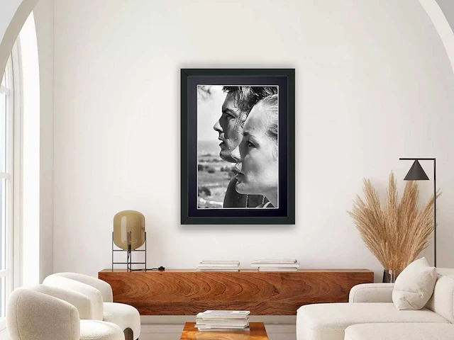 Romy schneider & alain delon - la piscine 1969. - fine art photography - luxe houten lijst 70x50 cm - gelimiteerde oplage van 30 stuks - afbeelding 8 van  8