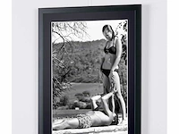 Romy schneider & alain delon - la piscine 1969. - fine art photography - luxe houten lijst 70x50 cm - limited edition nr 03 van 30 - afbeelding 3 van  7