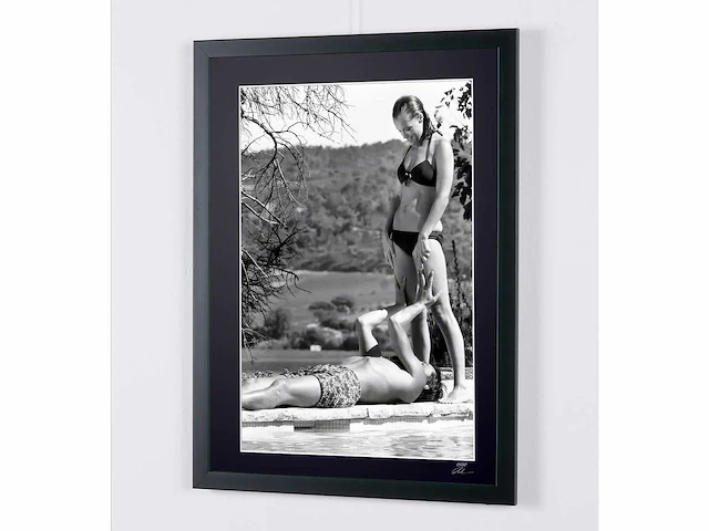 Romy schneider & alain delon - la piscine 1969. - fine art photography - luxe houten lijst 70x50 cm - limited edition nr 03 van 30 - afbeelding 4 van  7