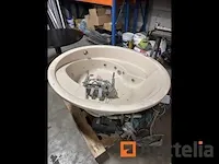 Rond granieten bad en sanitair accessoires - afbeelding 4 van  11