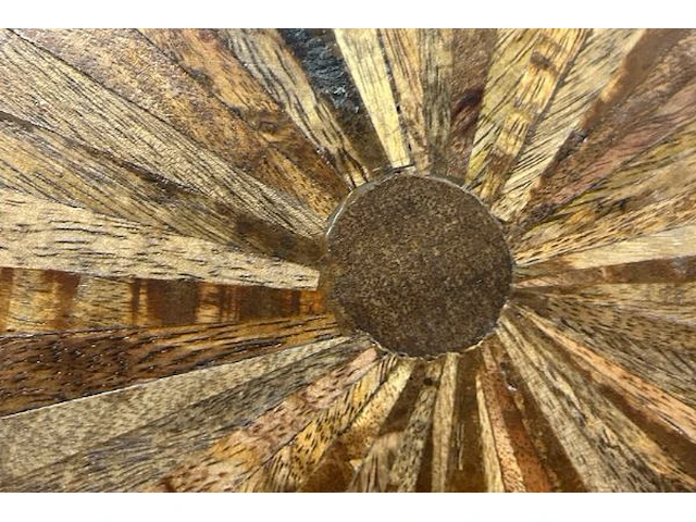 Rond houten blad - afbeelding 2 van  3