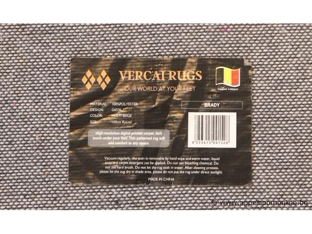 Rond tapijt vercai rugs 150cm - afbeelding 2 van  2
