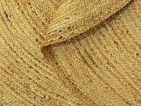 Rond vloerkleed - 100% geweven jute - d. 150 cm - naturel - afbeelding 4 van  4