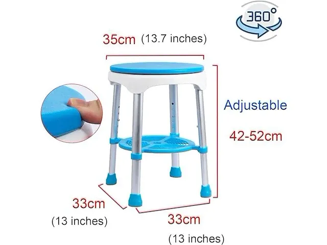 Ronde douchebadkruk - afbeelding 2 van  3