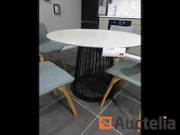 Ronde eettafel + 4 stoelen - afbeelding 4 van  9