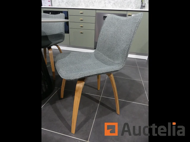 Ronde eettafel + 4 stoelen - afbeelding 8 van  9
