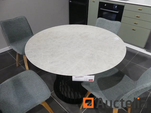 Ronde eettafel + 4 stoelen - afbeelding 9 van  9