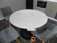 Ronde eettafel + 4 stoelen - afbeelding 9 van  9