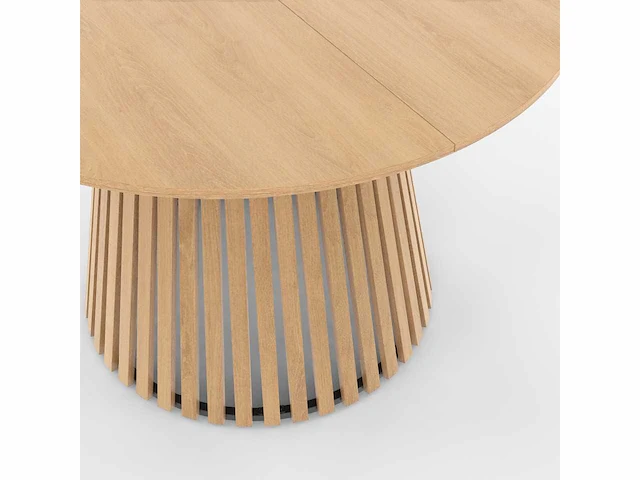 Ronde eettafel met centrale lattenpoten ø110cm - afbeelding 4 van  6